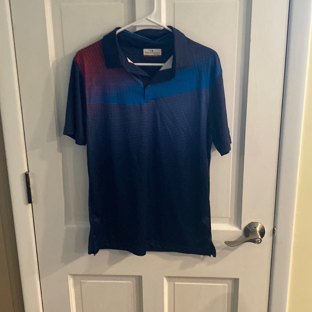 Grand Slam red and blue men’s small polo